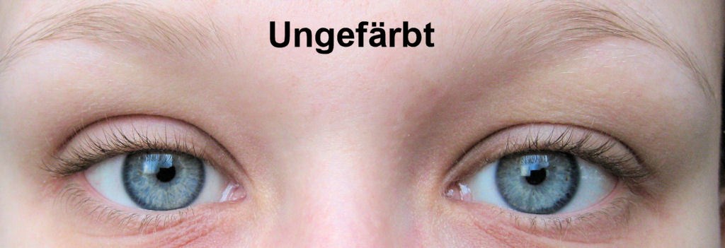 Wimpern Farben Selbstversuch Innenaussen