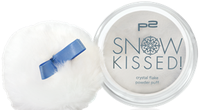 crystal flake powder puff