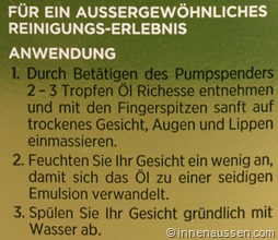 Loreal-Öl-Richesse-Reinigungsöl-Innen-Aussen-Anwendung