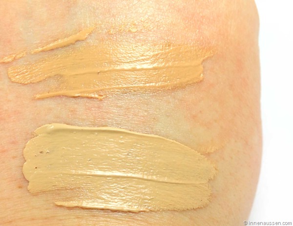 Olaz Total Effects BB Cream Innen Aussen Swatches