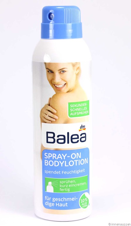 Plaats beneden Oprecht Empfehlung: Balea Spray-On Bodylotion - InnenAussen