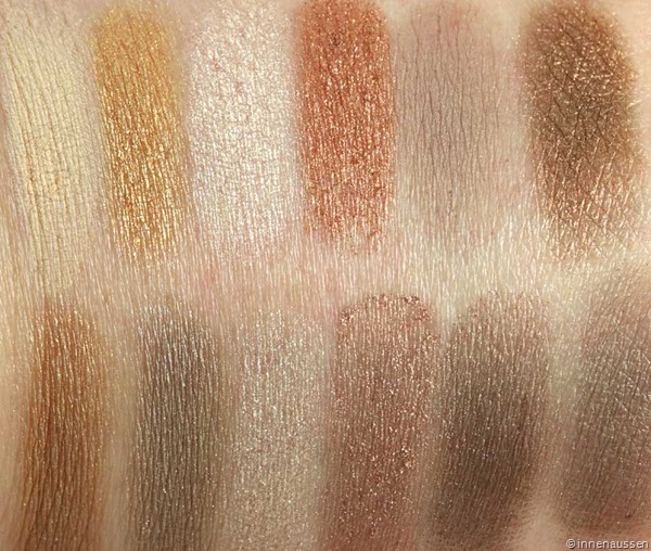 Nude-Lidschatten-Palette-Douglas-Swatches