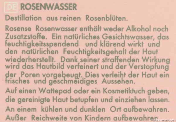 Rosense-Rosenwasser-Informationen