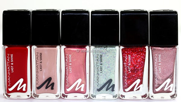 Review Und Swatches Manhattan Last Shine Nagellacke Innenaussen