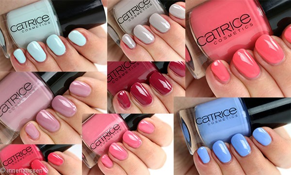 Catrice Nagellacke 2016 Swatches Innen Aussen