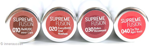 Catrice Supreme Fusion Farbnamen Teil 1 Innen Aussen