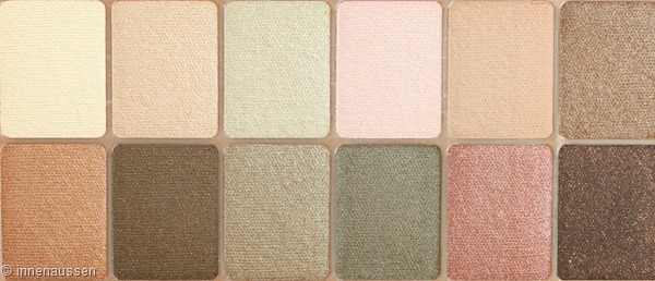 Maybelline The blushed Nudes Lidschattenpalette Farben Innen Aussen