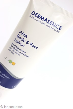 Dermasence AHA Body Face Lotion Innen Aussen