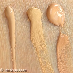 Maybelline Dream Samtig Matt Foundation Innen Ausen Swatches Vergleich