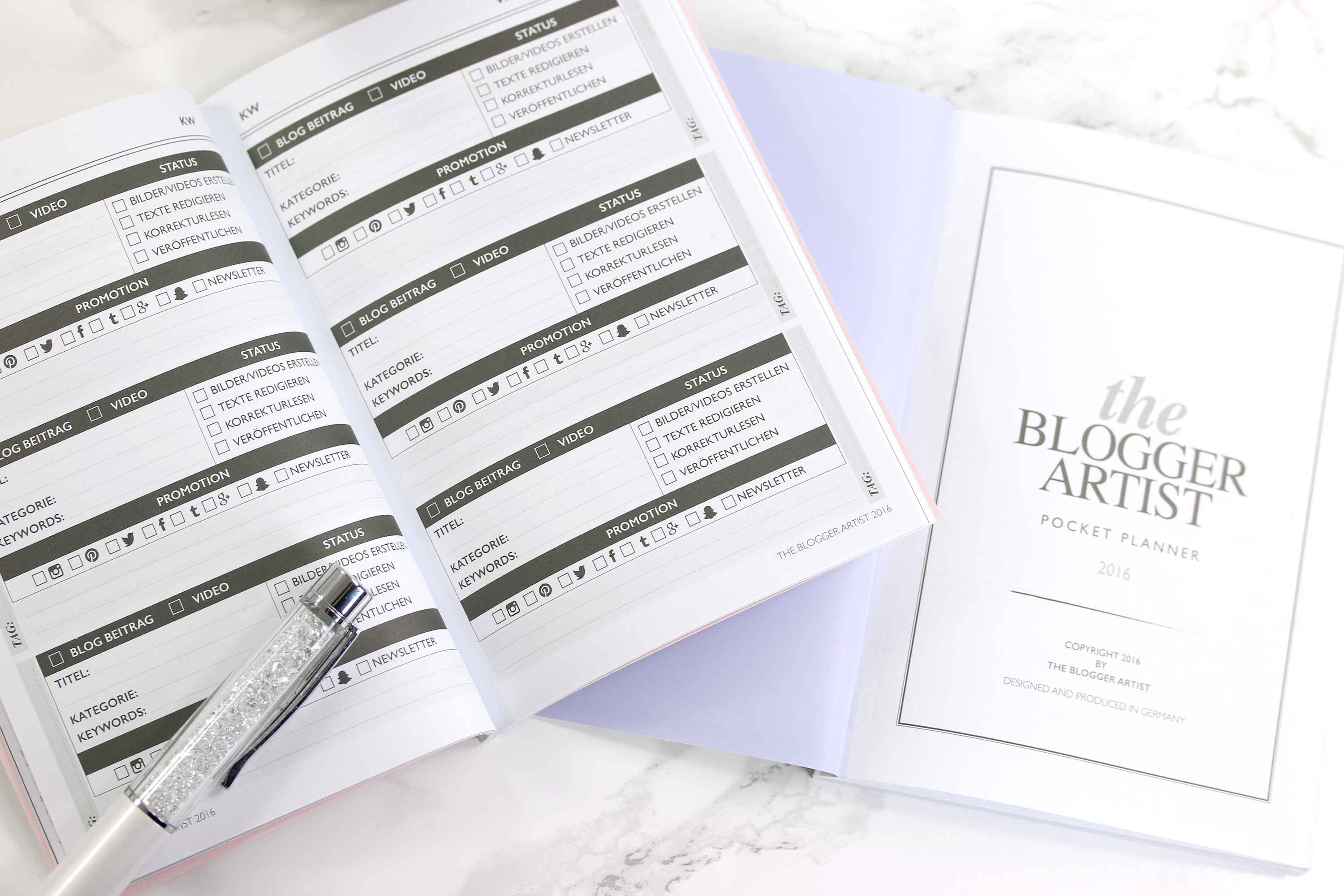 The Blogger Artist Pocket Planner