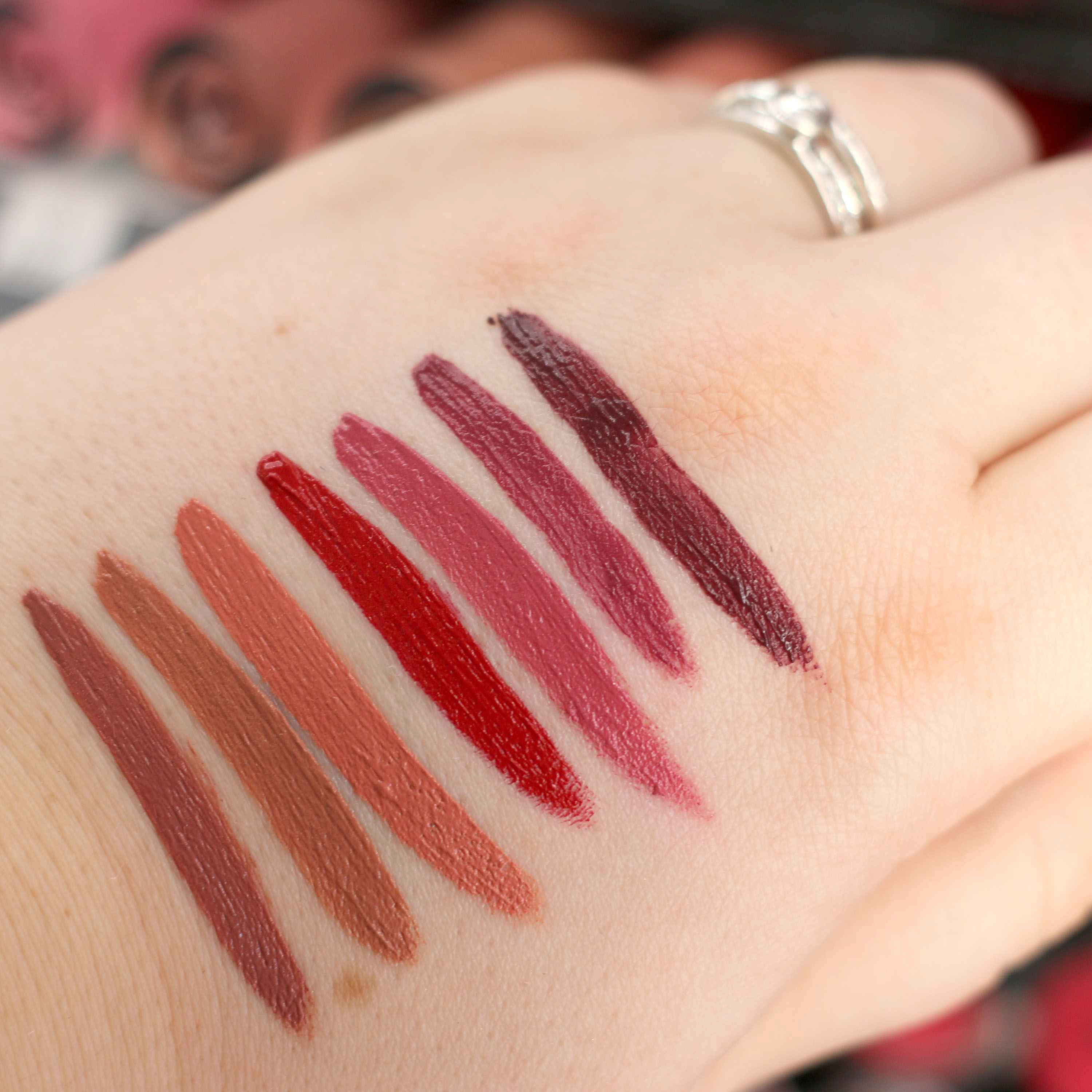 dm trend It Up Swatches Ultra Matte Lipcream InnenAussen