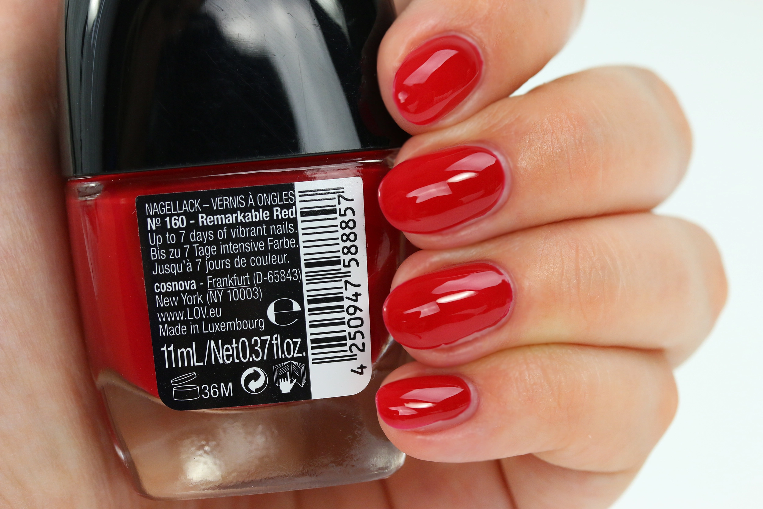 La Couleur Nagellack – Kirschrot, Made In France, Langanhaltend