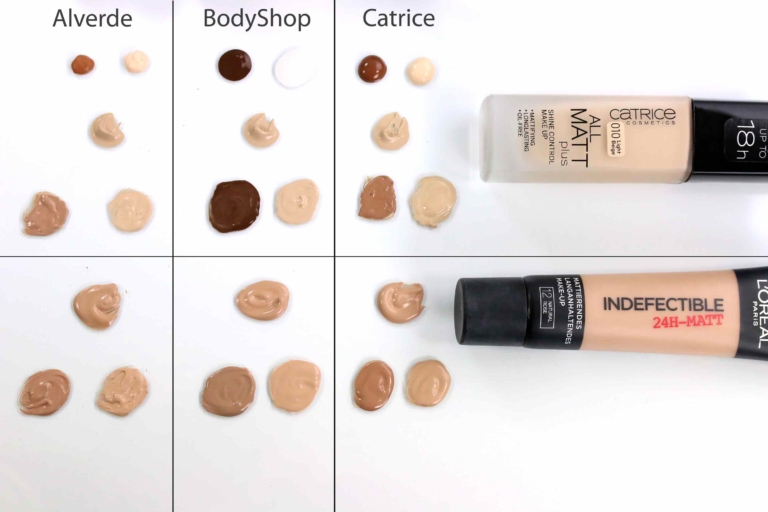 Shade Adjusting Drops Vergleich Foundation aufhellen und verdunkeln