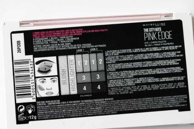 Maybelline Pink Edge Lidschattenpalette