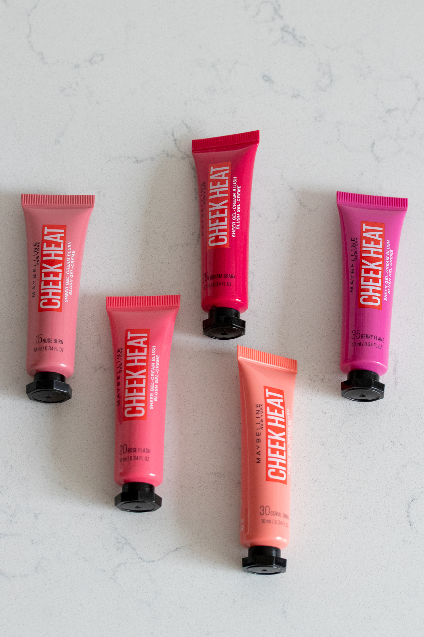 Maybelline Cheek Heat Gel-Creme Blush - 5 Farben mit Tragebildern -  InnenAussen