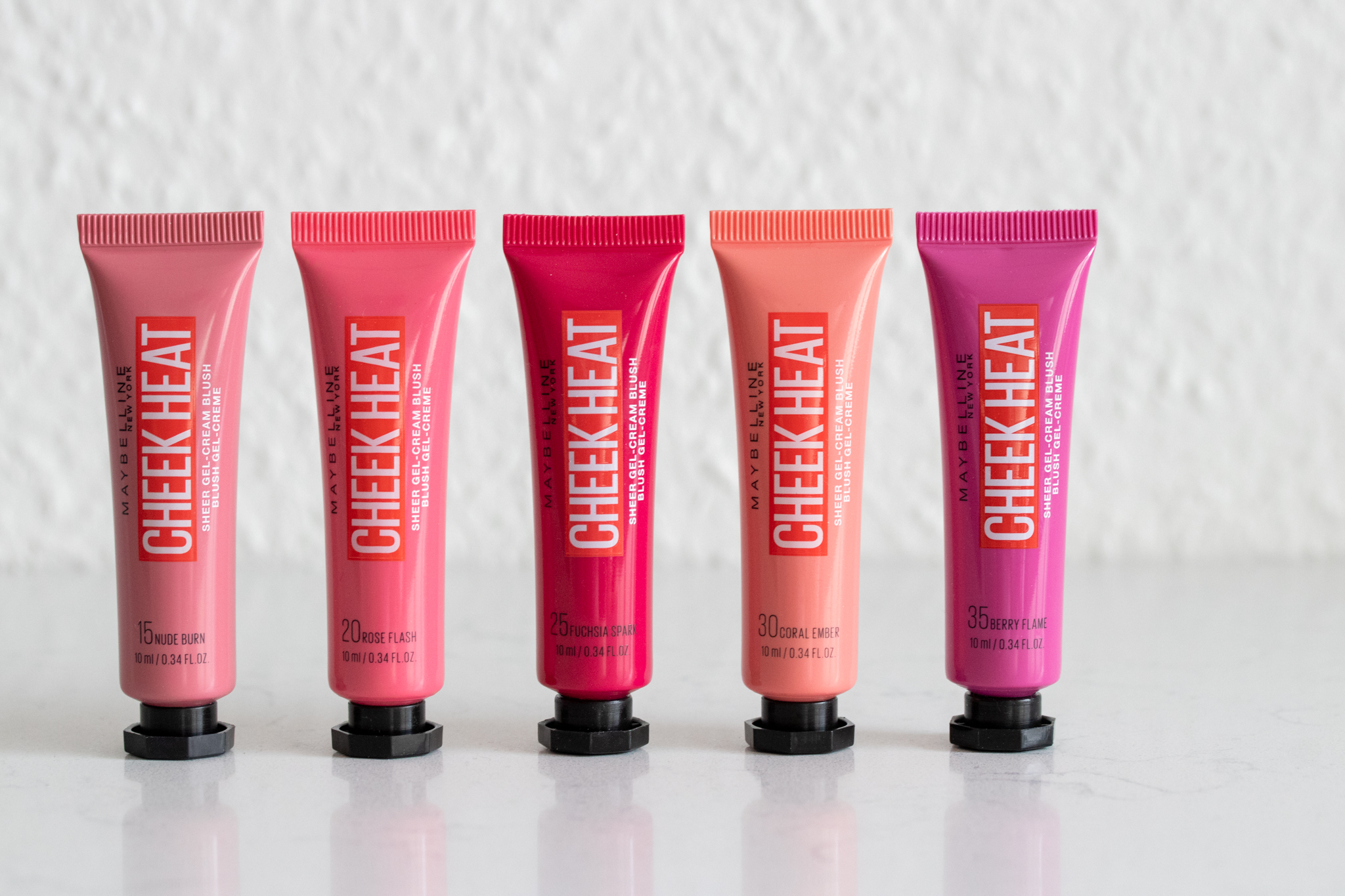 Maybelline Cheek Heat Gel-Creme mit Farben 5 - Tragebildern InnenAussen Blush 