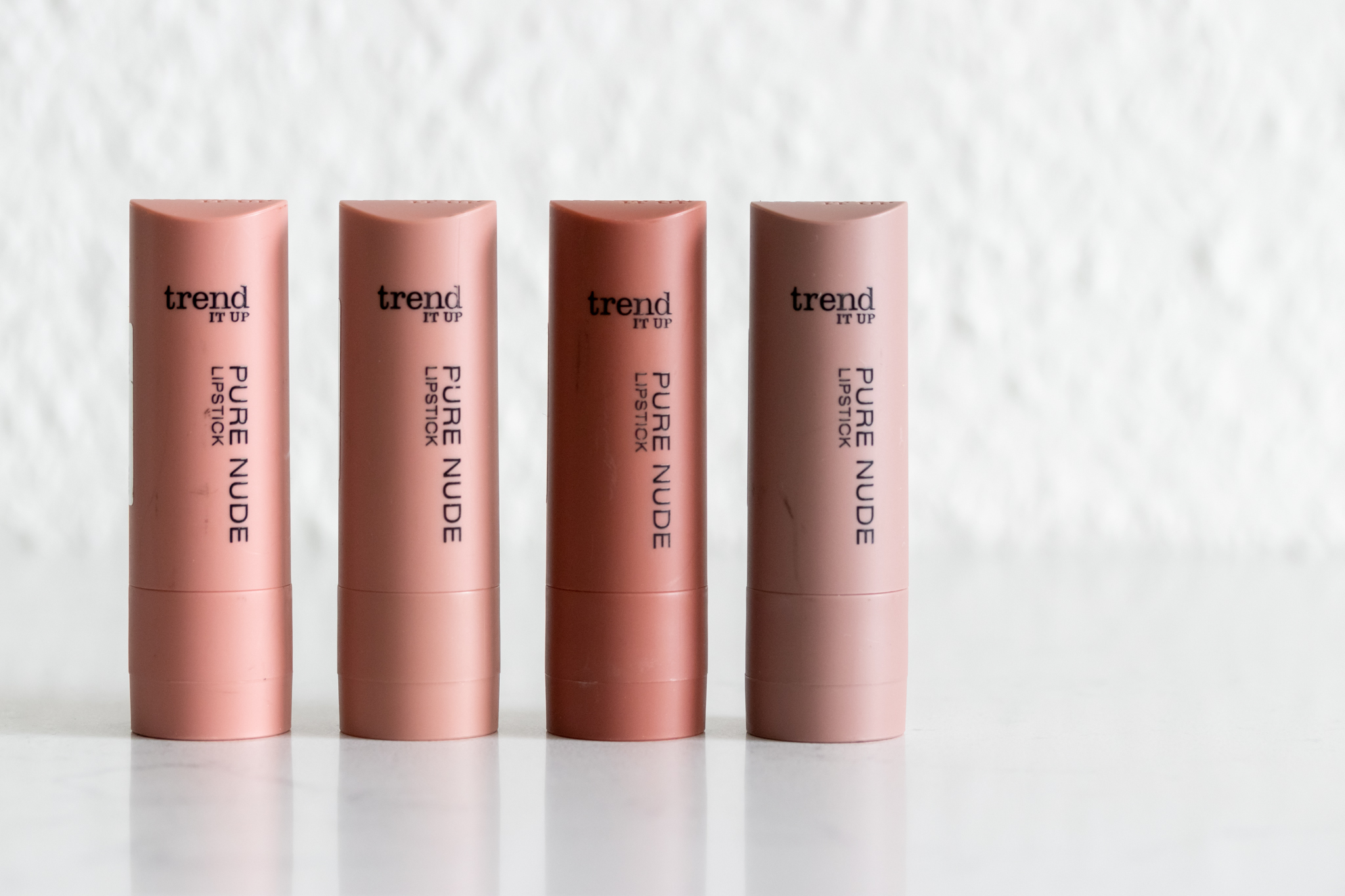 Trend It Up Pure Nude Lippenstift Alle Vier Farben Mit Tragebildern Innenaussen