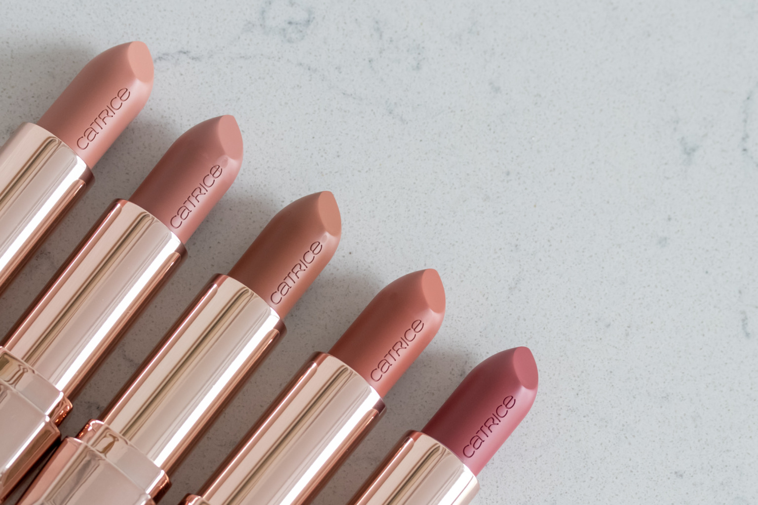 Catrice Full Satin Nude Lippenstift Alle 5 Farben mit Swatches und