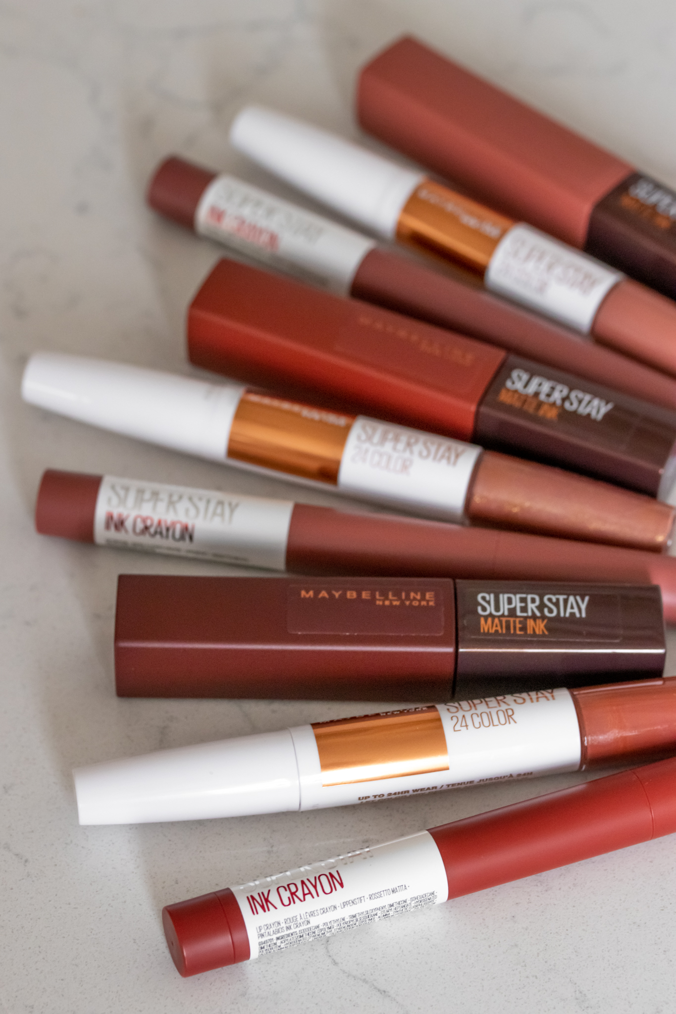 3: Color Kollektion Maybelline Coffee 24h Superstay Teil - Tragebildern InnenAussen mit