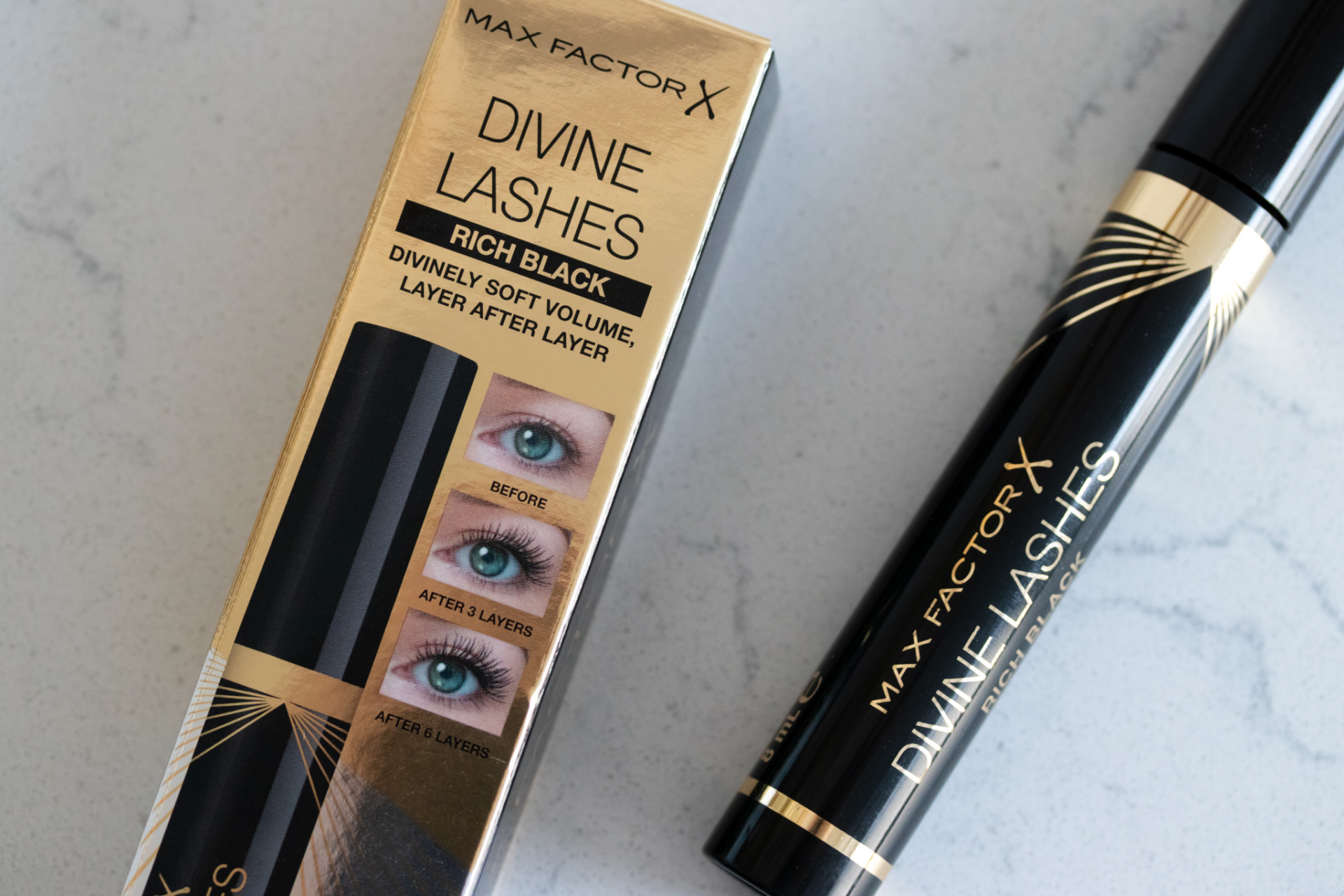 Max Factor Divine Lashes Mascara mit Tragebildern - InnenAussen