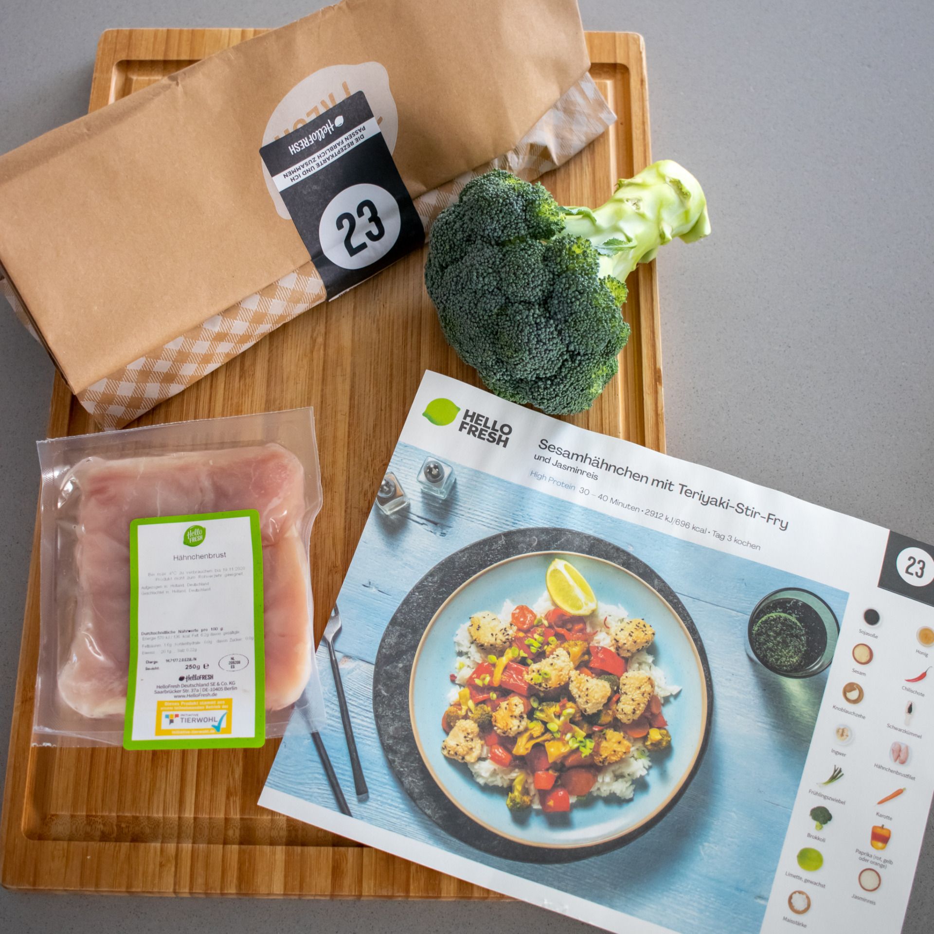 Hello Fresh abwechslungsreich Kochen im HomeOffice InnenAussen