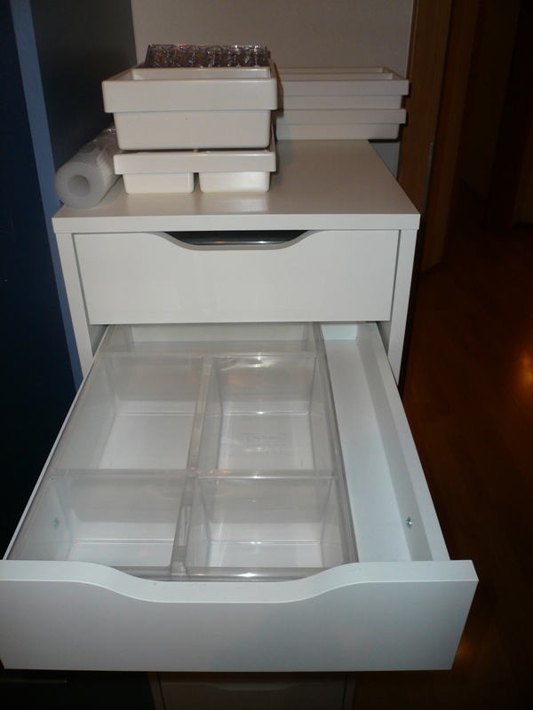 Neuer Bloggerarbeitsplatz–Ikea Alex Einsätze Hilfe ...